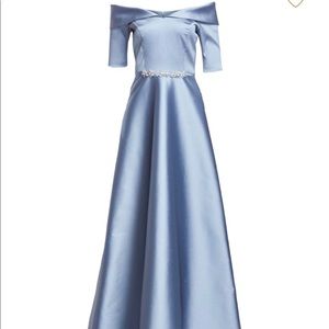 Teri Jon by Rickie Freeman Off the Shoulder dress